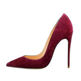 Red 12 cm extreme high heels pointed toe shallow women shoes Women Pumps Wedding Party Woman Shoes RM003