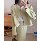 Korean Drama Floral Two Piece Dress Set Career Stylish 2023 Autumn New Neutral Mature Ins Style Women Office Fashion