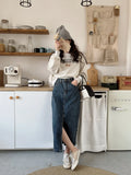 And Winter Wear New Round-Necked, Long-Sleeved T-Shirt For Lazy, Loose, Retro Minority Outfits With Fashionable Printed