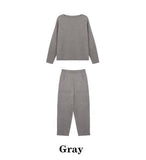 Sweater Two Piece Knitted Pants Sets Slim Tracksuit Christmas Spring Autumn Fashion Sweatshirts Sporting Suit