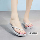 fashion Summer Beach Women Flip Flops Sandals Women's Slippers Female Slope Heel Sandals Flip Flops women