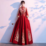 Toast Dress Show 2025 New Medium And Long-Term Wedding Girl Can Usually Wear Back To The Door Plain Dress Evening