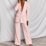 Spring and Autumn New Women's Wear Leisure Suit Suit Professional Suit 2 Peice Set Women Office Attire Women Suit