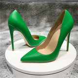 new sexy night club party wedding shoes women thin high heels slip on pointed toe 12cm stiletto pumps YG045