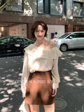 Xixi 2025 Autumn White Standard Dingy Temperament Under-Bottom Long-Sleeved Lotus Leaf Shirt Shirt Small Shirt Lady