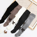 to 12 Years Super Warm Tights In Winter Cute Bowknot Kids Pantyhose With Fleece Inside Thicken Kids Pantyhose For