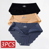 Seamless Silk Panties Women Underwear Sexy Female Underpants Briefs Woman Lingerie Underwear Ice Silk