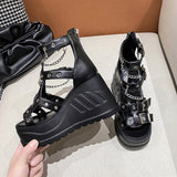 Size 43 Summer New Sandals High Heel Cross Strap 10Cm Heel And Fish Mouth Women's