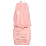 Spring And Summer New Women's Sexy Hot Babes V Tie With Hanging Neck Bare Backpacks And Hip