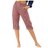 And Linen Fashion Loose High Waist