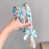 Headband Princess Cosplay Weaving Braid Headband Hair Crystal Decoration Girl Wig Girls Headband Kids Hair