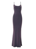 Strap Bodycon Rib Maxi Dress- Outfit
