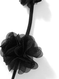 Satin Backless Spaghetti Strap Long Dress for Women Sexy Backless 3D Flower Tassels Dress Party Cocktail Y2K
