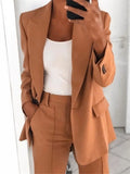 Fashion Lapel Slim Cardigan Temperament Suit Coat Women's Wear Blazer Women Colorful Blazer Jacket for Women Woman