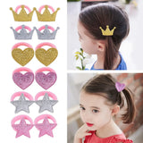 Crown Star Princess Elastic Hair Bands For Girls Boutique Hair Rope Children Hair Accessories Hair