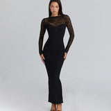 Women's 2025 Summer New Sexy V Tie Dress Black Bareback Sexy Dress