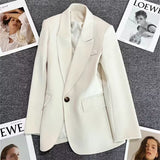 Blazer Women 2025 Spring And Autumn New Small One Buckle Fashion Trend Hitchhed Temperament Suit