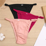 Women's Cotton Briefs Sexy Low Waist Underwear Female Underpant Soft Woman Panty Plus Size Lingerie