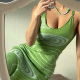 Women Knitted Bodycon Dress Elegant Lady Female Beach Backless Sleeveless Bandage Halter Sundress Summer Vacation