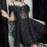 Victorian Vintage Lolita Dress Women Gothic Lace Black White Princess Ball Gown Gowns Girl Classic Cosplay Party