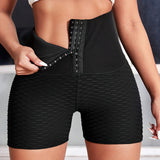 Waisted Breasted Body Pants Plus Size Yoga Pants High Waisted And Hip Shorts Hollow Three-Point