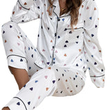 New Creative Love Pajamas Comfortable Home Clothing Simple Fashion Casual And Comfortable Pajamas