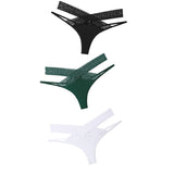 Set Women Sexy Lace Panties Transparent Low-waist Underpant Hollow Out Thong Female Seamless G-string Underwear