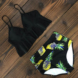 Bikinis Women Swimsuit 2021 Summer Beachwear Bathing Suits Swim Wear Padded Push up Swimwear Halter Top Bikini