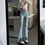 Size Jeans Women 4XL High Waist Casual Black Jeans Women Clothes Female Loose Flare Pants Mom Jeans Streetwear Jeans