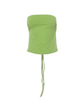 Tie Back Green Bandeau Top- Outfit