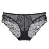 Plus Size S-XL Fashion High Quality Women's Panties Transparent Underwear Women Lace Soft Briefs Sexy Lingerie