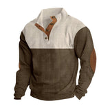 And Winter New Men's Outdoor Jacket Corduroy Leisure Collar Long