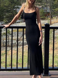 Slip Sleeveless Backless Maxi Dress Women 2022 Y2k Summer Bodycon Sexy Elegant Outfits Ladies Birthday Party Club