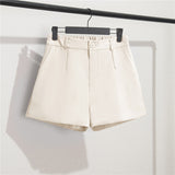 Zingj Female 2024 Spring And Summer New Korean Version High Waist Slim Loose Straight Wide Leg Pants Rice White Casual