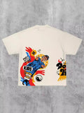 Hip Hop T-Shirt Harajuku Cotton T-Shirt Gothic Street Clothing Fashion Punk Casual Cotton Loose