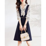 Blue Sweater Knitted Cardigan Spring Women 2025 New Korean Soft Languid Languid Wind Unique Super-Good-Looking