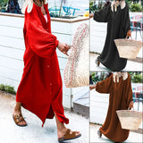 Spot 2025 Autumn / Winter New Ladies Solid Color Loose Holiday Wind Cardigan Long