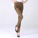 Autumn Women Casual Loose High Waist Harem Pants Ladies Office Pants Plus Size Trousers S~4XL 5XL 6XL Blue Red Khaki