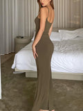 Slip Sleeveless Backless Maxi Dress Women 2022 Y2k Summer Bodycon Sexy Elegant Outfits Ladies Birthday Party Club