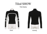 Vintage Striped Zip Up CardiganOutfit