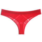 New Women's Underwear Panties Sexy Hollow Out Mesh Thong Middle-waist Large Size Breathable Comfortable Fashion