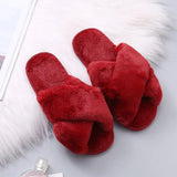 Zingj Slippers Female 2023 Spring Autumn New Women's Moon Flat Bottom Home Indoor And Outdoor Wear Plush Cotton Mop- Outfit