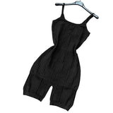 Playsuit for Women 2022 Summer Fitness Spaghetti Straps Skinny Short Jumpsuits Sexy Night Club Party One Piece