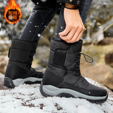 Men's Down Snow Boots Plus Thick Warm And Cold Cotton Shoes Northeast Waterproof And Anti-Slip Outdoor Cotton