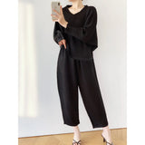Folded Straight Hair Folded Women's Fashion Autumn Suit Folded Light Luxury Temperament Fashion