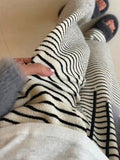Japanese Striped Women Casual Pants Grunge Streetwear Loose Mujer Pantalones Sweet Y2k Aesthetic Fashion Wide Leg