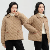 Small Fragrant Wind Ling Ling Light And Short Cotton Clothes Female 2023 Autumn And Winter New Loose Warm Small Lapel Cotton-Padded Clothes Tide-Outfit