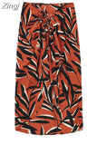 Print Pareo Wrap Skirt Woman High Waist Long Skirts For Women Fashion 2023 Beach Midi Skirt With Slit Women's Summer