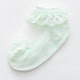 0 to 6 Yrs Toddler Baby Child Girls Ruffle Lace Ankle Cotton Dress Socks Princess Summer Cotton Eyelet Flower
