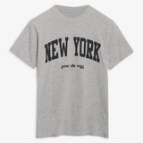 Letter Print Washed T-shirt Tops Women Summer Round Neck Loose Tees Basic Fashion Casual Cotton Streetwear Tops